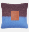 Loewe Mohair And Wool-blend Cushion In Purple And Blue