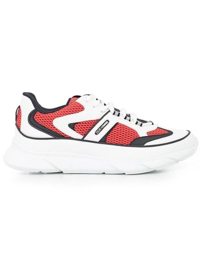 Dior White Leather Sneakers In Multicolor