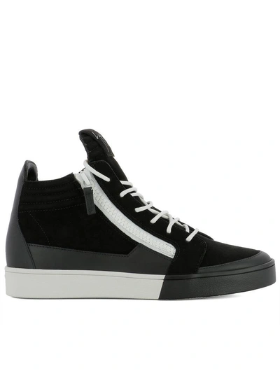 Giuseppe Zanotti Black Suede Sneakers