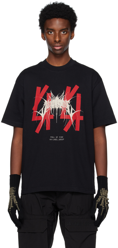 44 Label Group T Shirts In Black