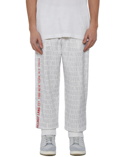 Helmut Lang All Over Printed Trousers In Grey