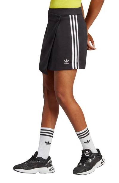 Adidas Originals Adidas Women's Originals Adicolor Classics 3-stripes Short Wrapping Skirt In Black  