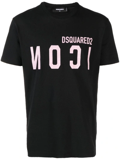 Dsquared2 Icon Cotton T-shirt In Black