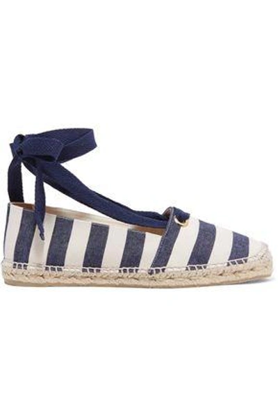 Castaã±er Castañer Woman Striped Canvas Espadrilles Blue