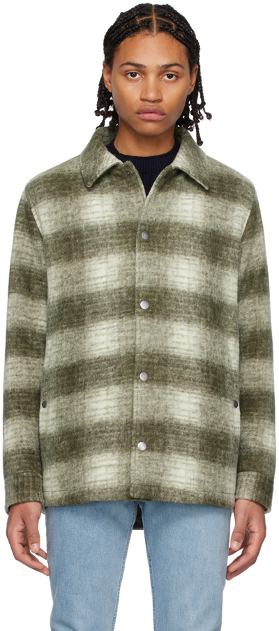 Apc New Alan Shirtjacket In Green