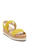 Pelle Moda Potter Platform Sandal In Lemon