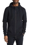 Live Live French Terry Zip Hoodie In Blackout