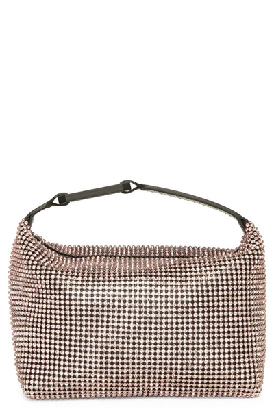 Eéra Moon Leather & Crystal Top Handle Bag In Pink