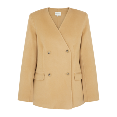Loulou Studio Movas Double-breasted Wool And Cashmere-blend Blazer In Camel