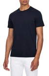 Armani Exchange Navy Crewneck T-shirt In Blue