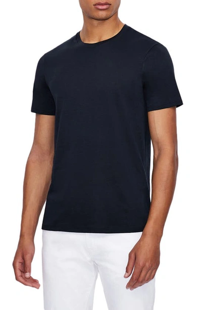 Armani Exchange Navy Crewneck T-shirt In Blue