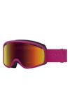 Smith Vogue 154mm Snow Goggles In Fuchsia / Red Sol-x Mirror