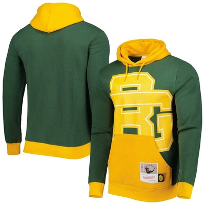 Mitchell & Ness Green Green Bay Packers Big Face 5.0 Pullover Hoodie