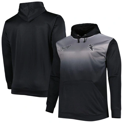 Profile Black Chicago White Sox Fade Sublimated Fleece Pullover Hoodie