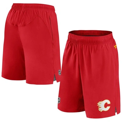 Fanatics Branded Red Calgary Flames Authentic Pro Rink Shorts