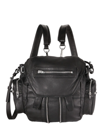 Alexander Wang Marti Mini Leather Backpack In Black