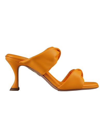 Aquazzura Twist Sandal 75 Shoes In Orange