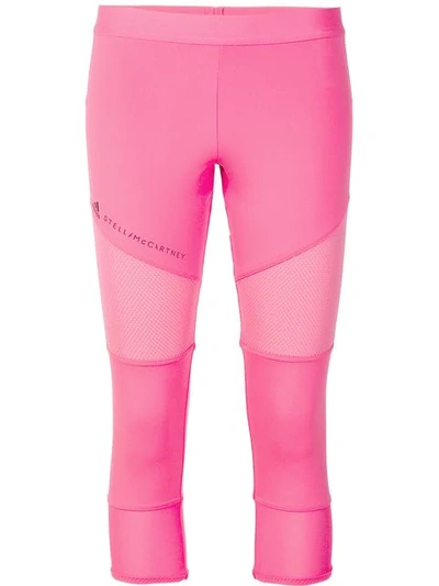 Adidas By Stella Mccartney Performance Essentials Crop Leggings In Pink
