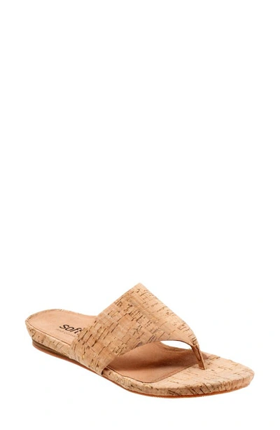 Softwalk Chandler Sandal In Natural Cork