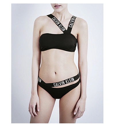 Calvin Klein Intense Power Bandeau Bikini Top In 001 Black | ModeSens