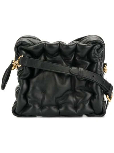 Anya Hindmarch Chubby Cube Leather Crossbody Bag - Black