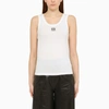 Loewe Anagram-embroidered Rib Tank Top In White