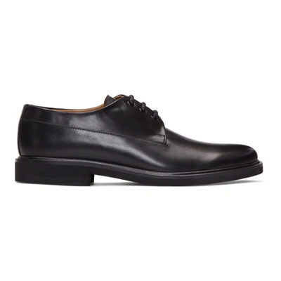 Apc Gustave Leather Derby Shoes In Black