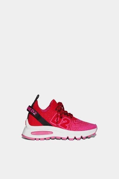 Dsquared2 Fuchsia And Red Run Ds2 Trainers In Pink