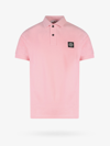 Stone Island Polo Monocrom In Pink