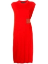 Proenza Schouler Sleeveless Midi Dress In Red