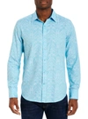 Robert Graham Highland Long Sleeve Button Down Shirt In Turquoise