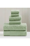 Modern Threads Soft Rib Quick Dry 6-piece Towel Set In Seafoam Green