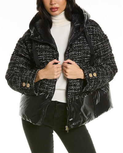 Herno Cropped Puffer Down Jacket In Black