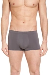 Hanro Cotton Superior Boxer Briefs In Ebony