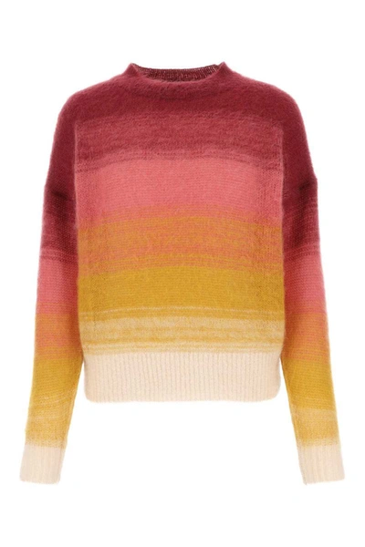Isabel Marant Étoile Drussell Crew Neck Sweater In Red,yellow