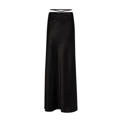 Anna October Black Simonett Maxi Skirt