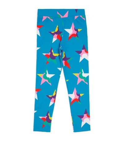 Stella Mccartney Kids Girls Blue Star Leggings