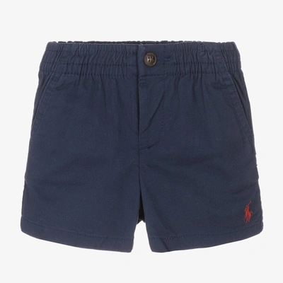 Ralph Lauren Baby Boys Navy Blue Chino Shorts