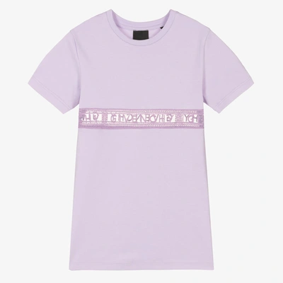 Givenchy Babies' Girls Purple 4g Logo Lace Dress