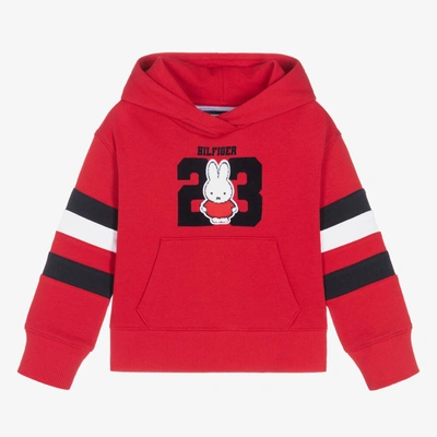 Tommy Hilfiger Babies' Red Cotton Miffy Logo Hoodie