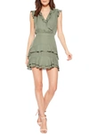 Parker Tangia Ruffle Dress In Green