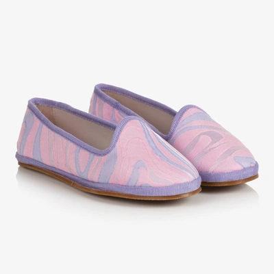 Emilio Pucci Kids' Girls Pink Marmo Shoes