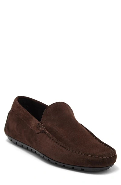 Bruno Magli Xenia Driver Loafer In Dark Brown Suede