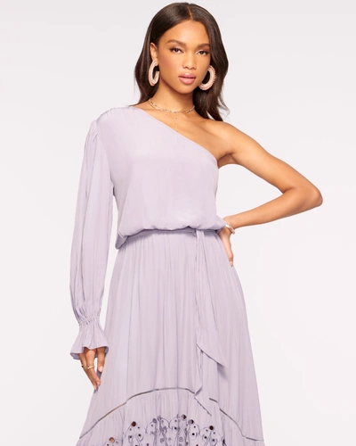 Ramy Brook Adesola One Shoulder Maxi Dress In Lavender Lust