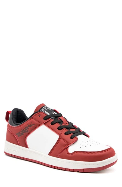 Zoo York Island Skate Sneaker In White/ Red