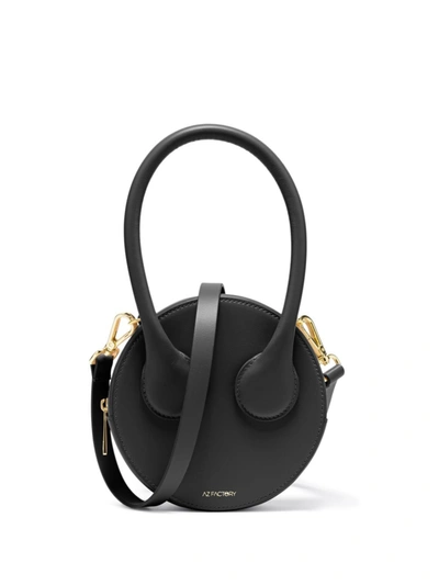 Az Factory By Ester Manas Round Leather Mini Bag In Black