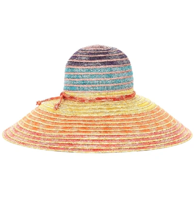 Missoni Multicolored Wide-brimmed Sun Hat In Multicoloured
