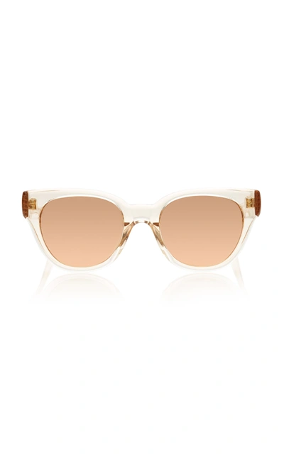 Linda Farrow Rose-gold Acetate Sunglasses In Pink
