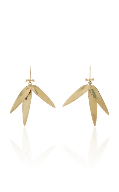Annette Ferdinandsen Bamboo 14k Gold Earrings