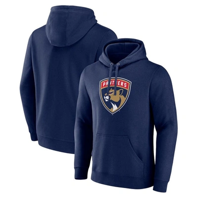 Fanatics Branded Navy Florida Panthers Primary Logo Pullover Hoodie